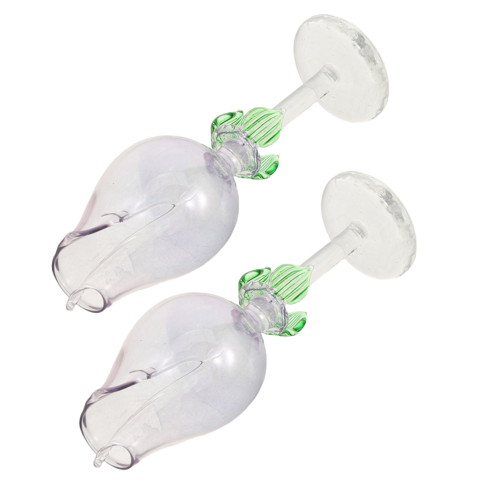 Home Decor Essentials - 2Pcs Flower Shaped Glass Essential Oil