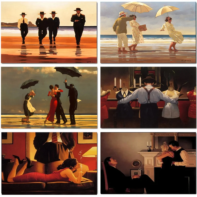 Home Decor Essentials - Scottish Artist Jack Vettriano Portrait Artwork