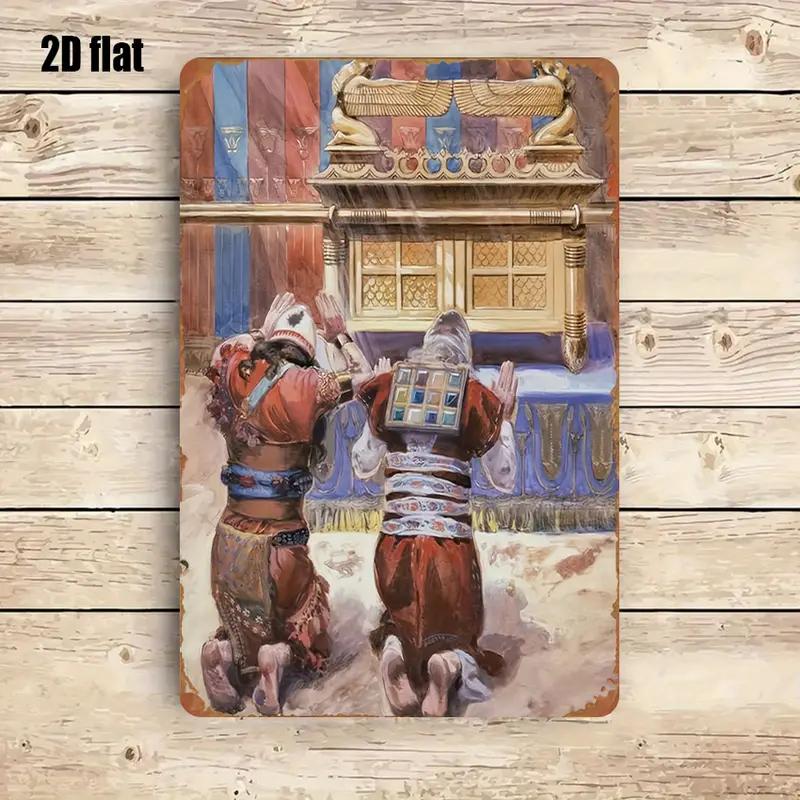 Home Decor Kitchen - CIFBUY Rustic Biblical Scene Metal Wall