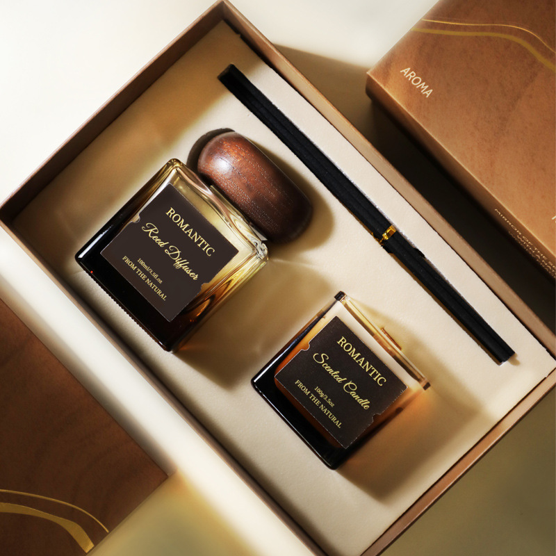 Scented Candle Set - Fireless aromatherapy gift box, essential oil