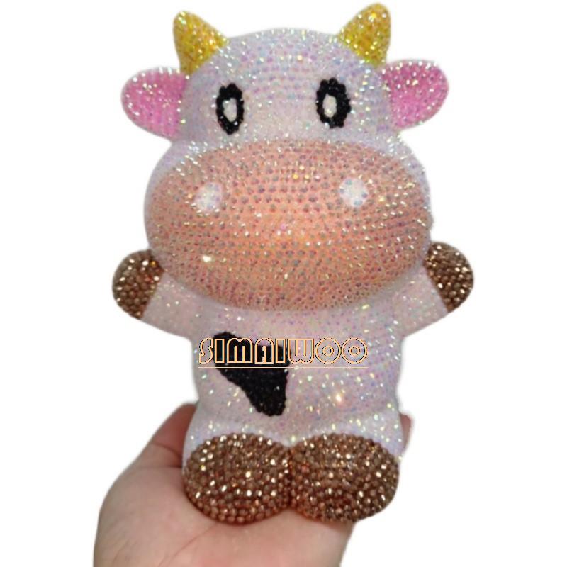 Home Decor Exhibition - DIY Rhinestone Art Cow Doll Toy