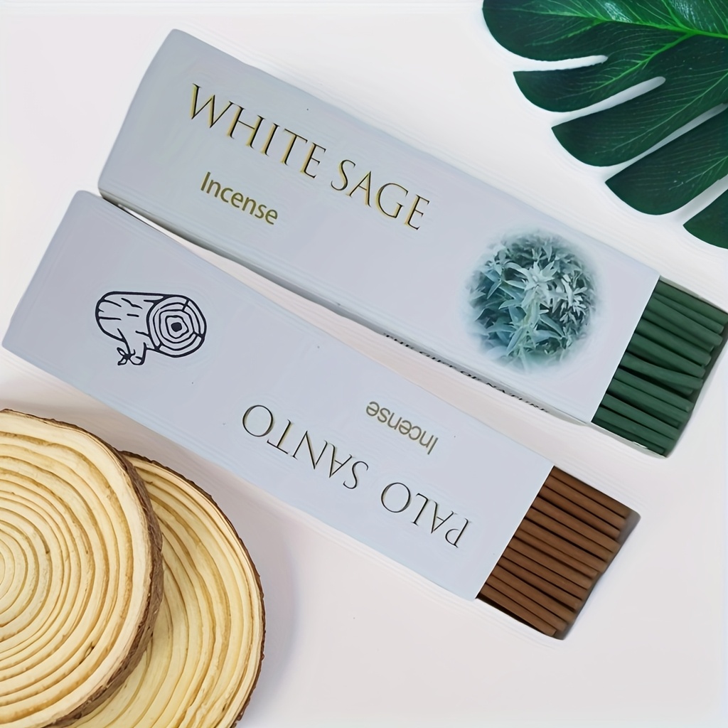 Scented Candle Set - 65/130 Pieces of White Sage Incense
