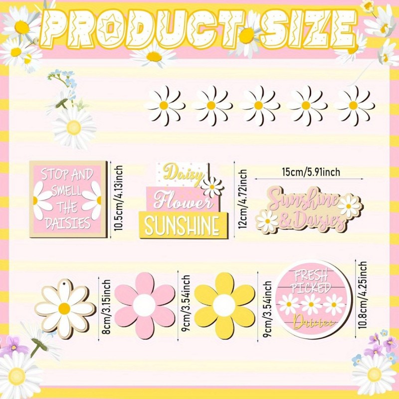 Daisy Tiered Tray Decor Summer - Home Decor Daisy 评论和价格