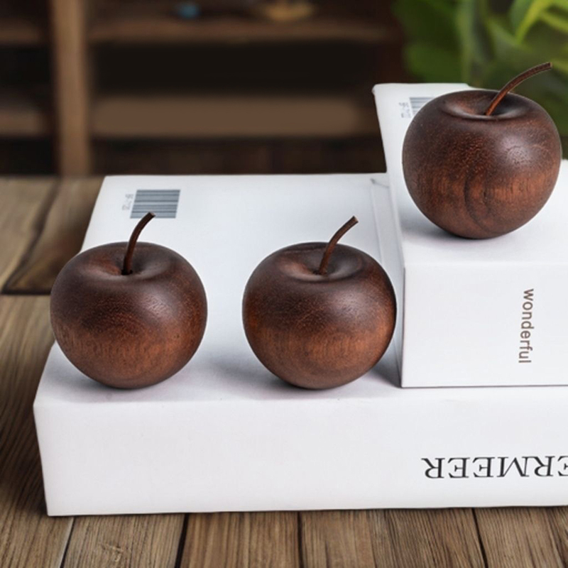 1PCS Of Wooden Apple Shaped Es - Home Decor Essentials 评论和价格