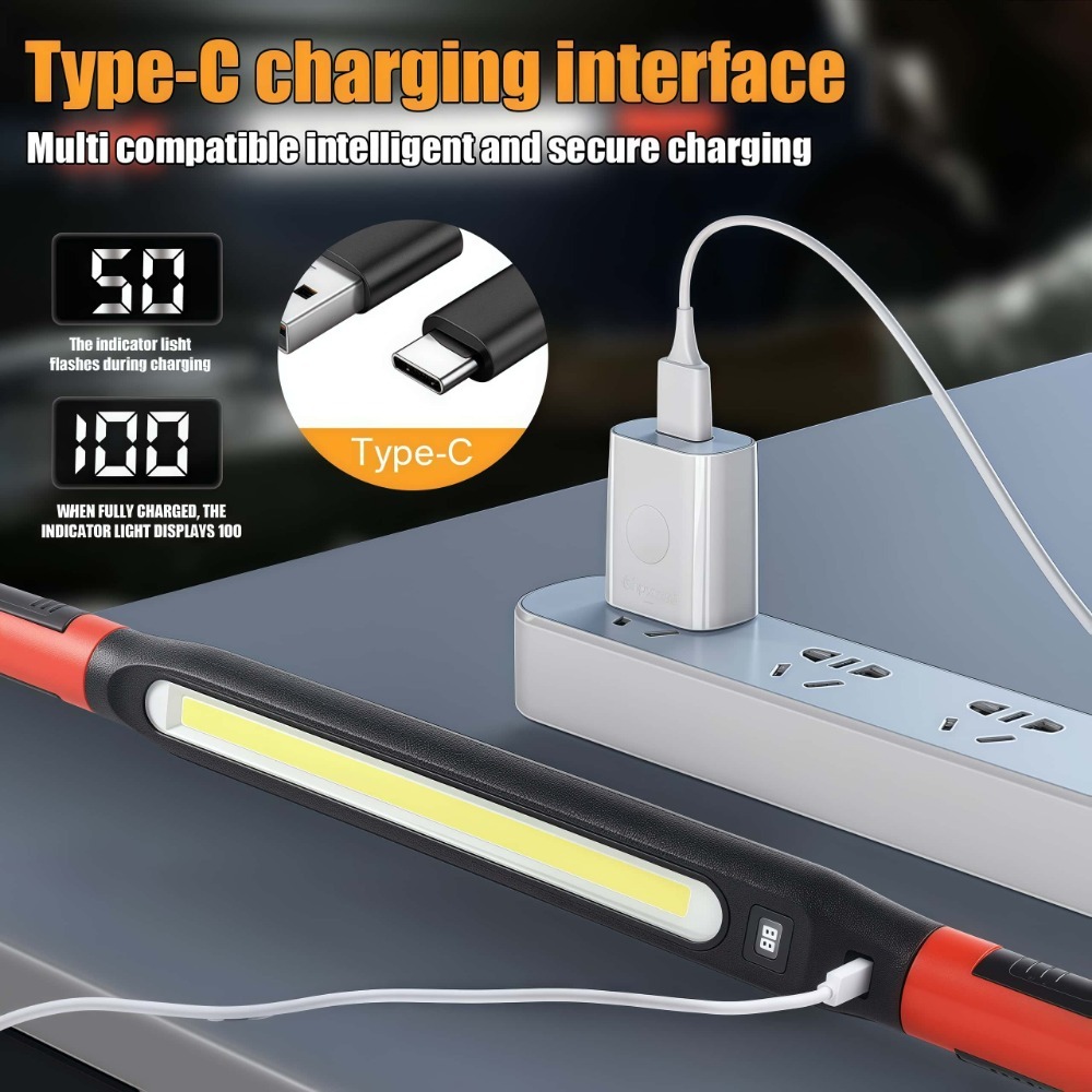 COB LED Work Light USB Recharg - Led Strip Lights 评论和价格