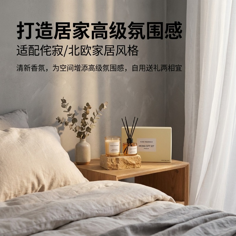 Premium Reed Diffuser and Cand - Scented Candle Set 评论和价格
