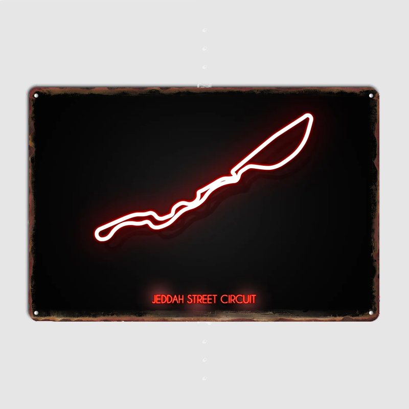 Jeddah Street Circuit Poster M - Home Decor Jeddah 评论和价格