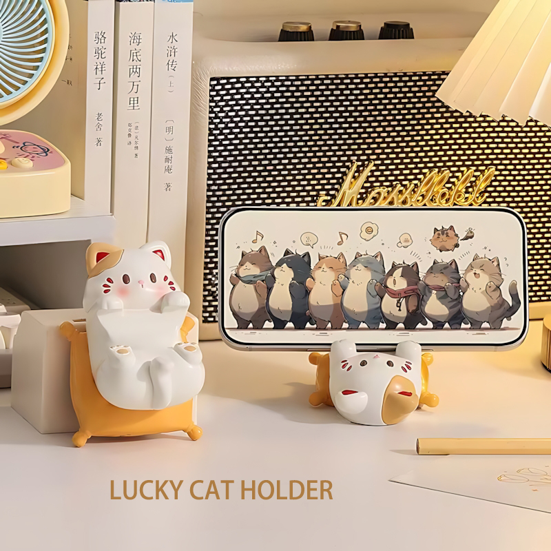 Cute Cartoon Cat Desktop Ornam - Home Decor Cat 评论和价格