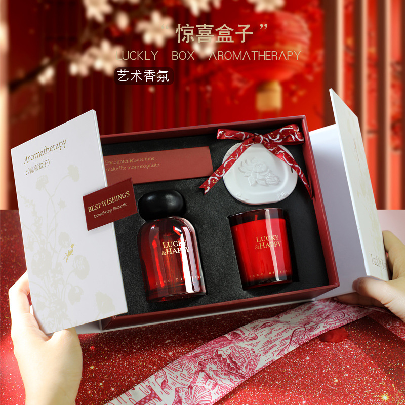 Scented candle gift box, house - Scented Candle Set 评论和价格
