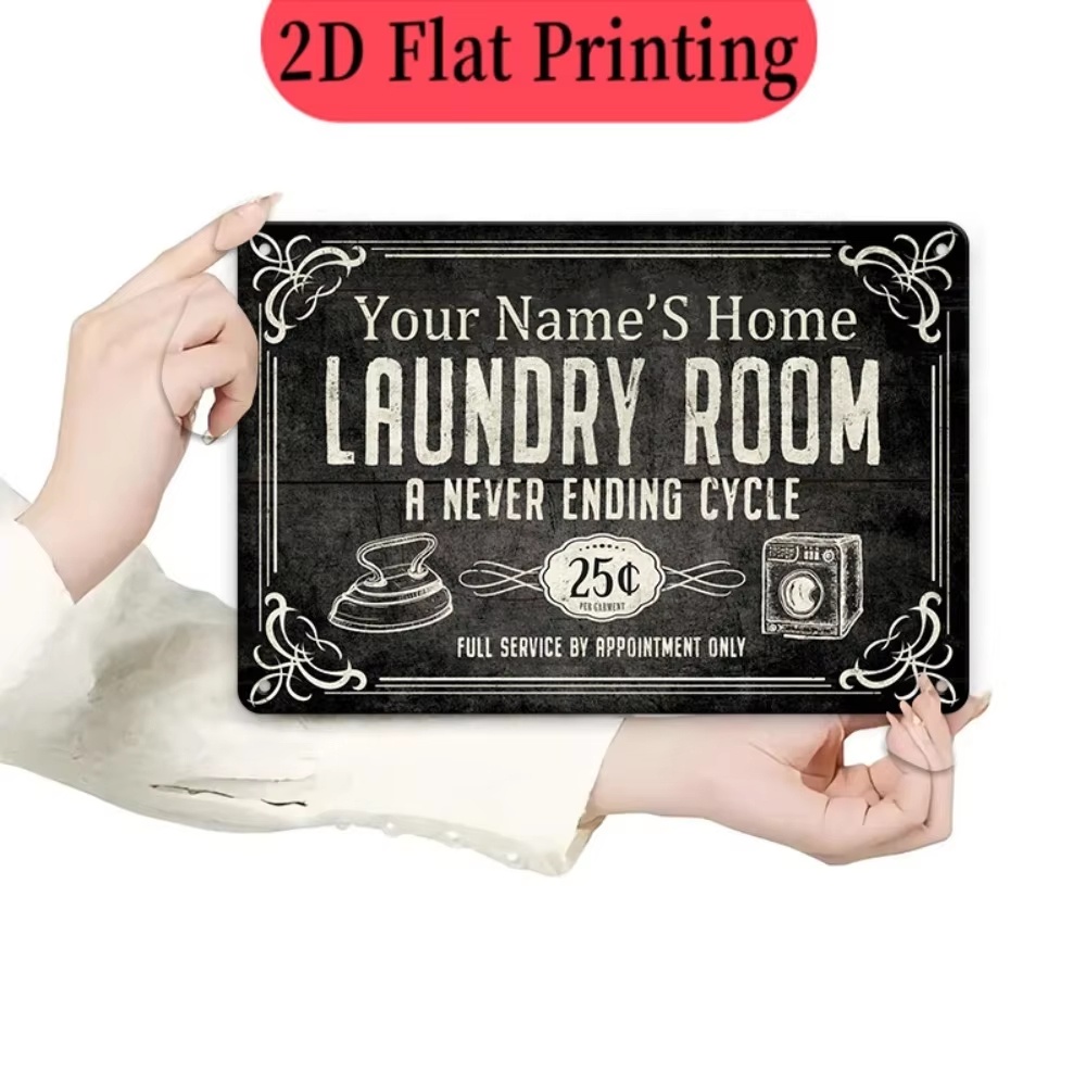 Custom Name Laundry Sign, Endl - Home Decor Kitchen 评论和价格
