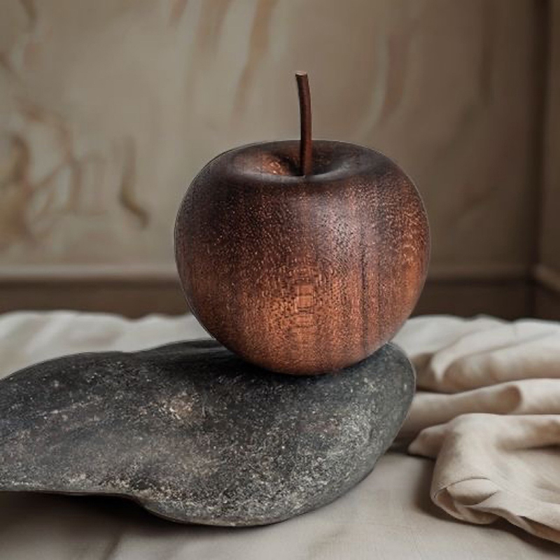 1PCS Of Wooden Apple Shaped Es - Home Decor Essentials 评论和价格