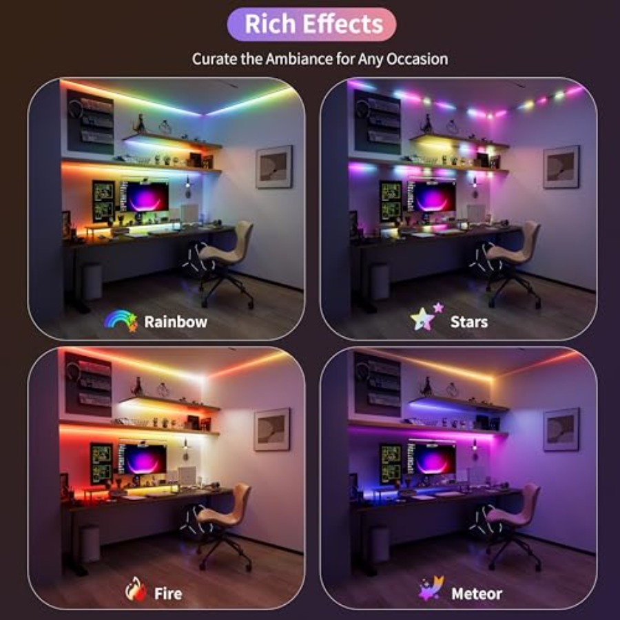 RGB Smart IC COB LED Strip Lig - Led Strip Lights 评论和价格
