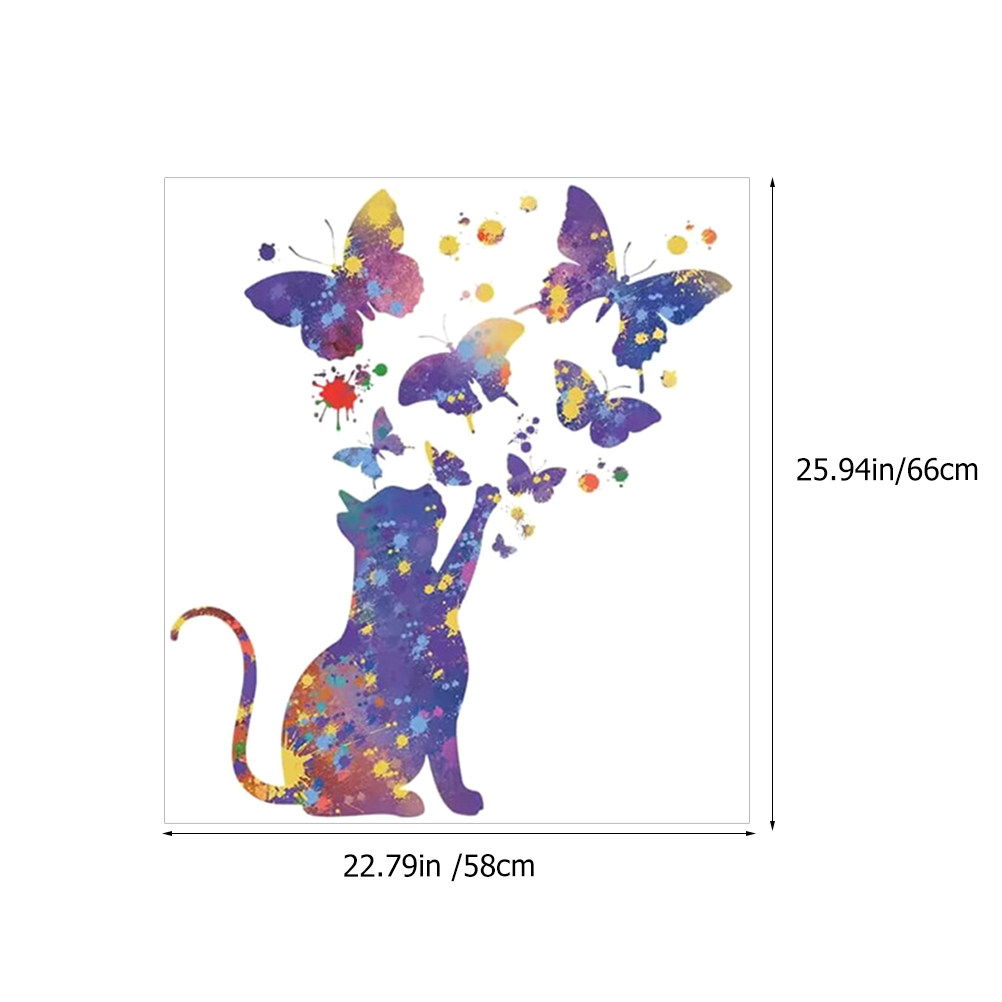 2 Sheets Cat Decal for Wall Bu - Home Decor Cat 评论和价格