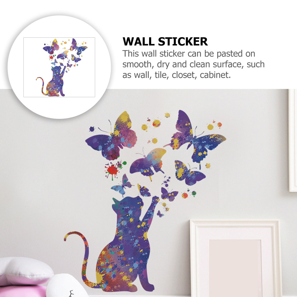 2 Sheets Cat Decal for Wall Bu - Home Decor Cat 评论和价格