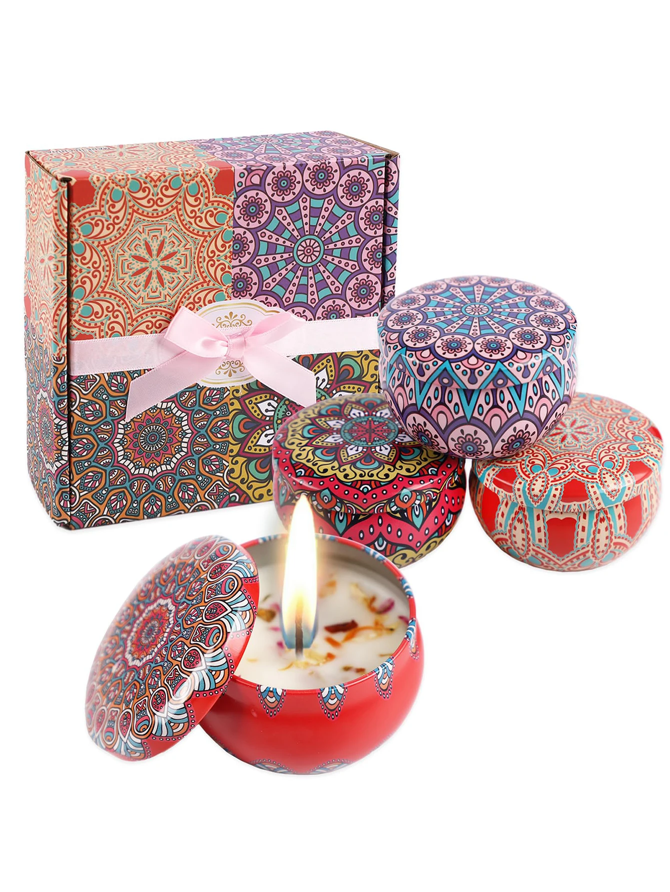 4pcs/set, Scented Candles Gift - Scented Candle Set 评论和价格