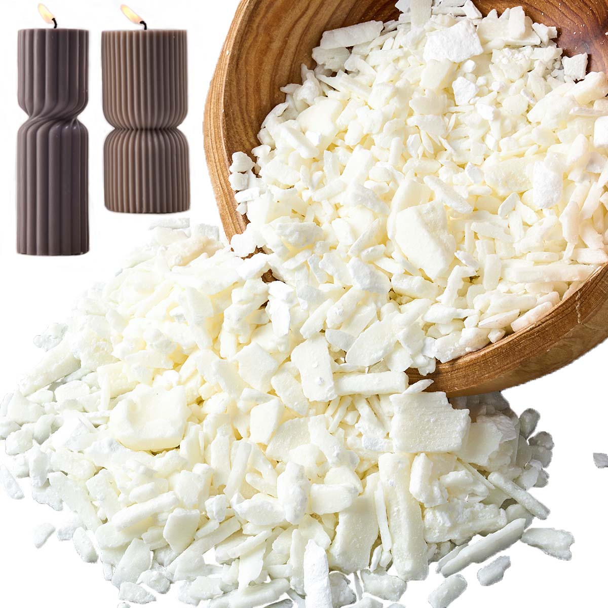 1 Pounds Pure White Soy Wax Fo - Scented Candle Set 评论和价格
