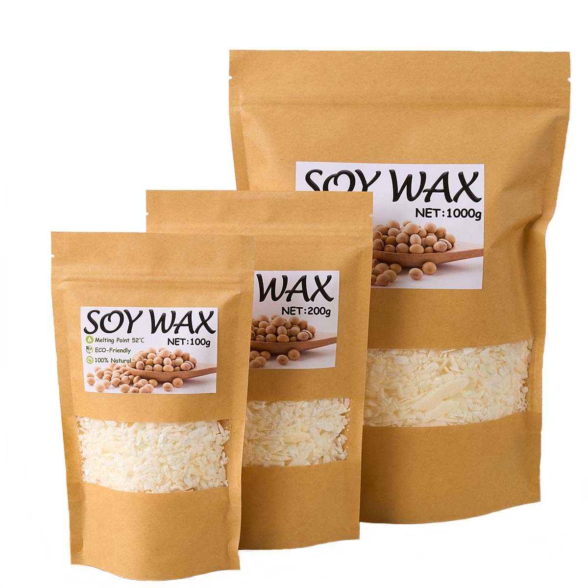 1 Pounds Pure White Soy Wax Fo - Scented Candle Set 评论和价格