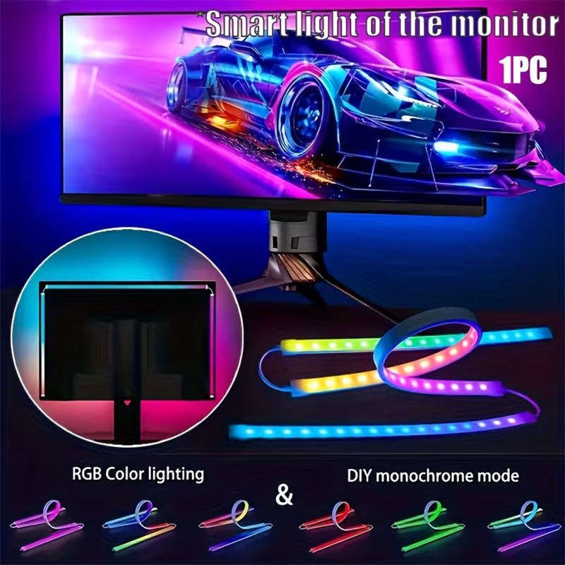 RGB Gaming Lights Strip Monito - Led Strip Lights 评论和价格