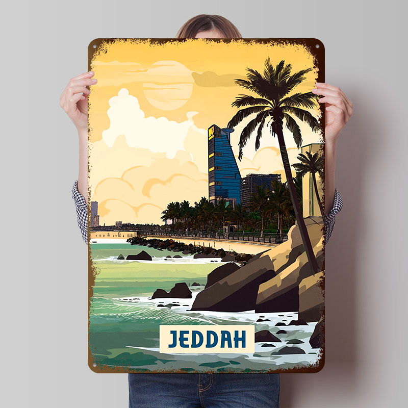 Jeddah Poster Customized Vinta - Home Decor Jeddah 评论和价格
