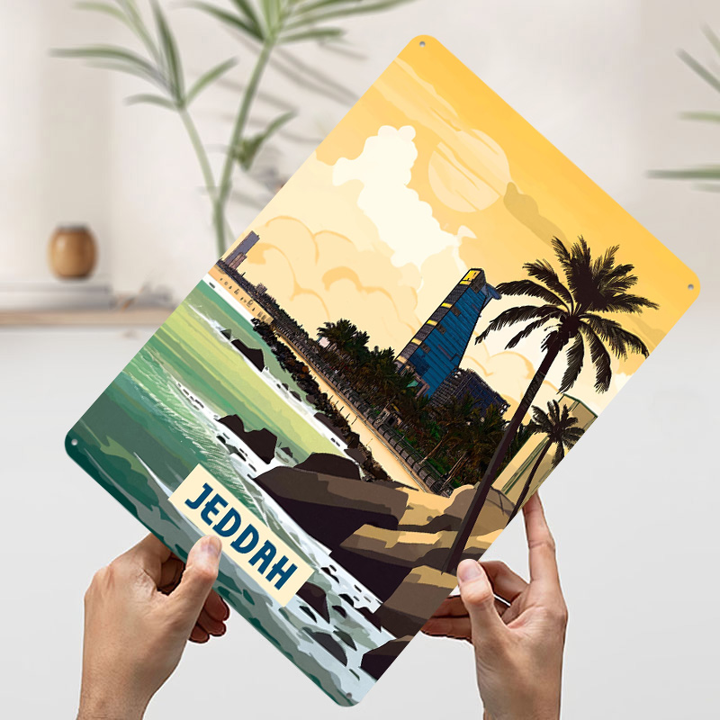 Jeddah Poster Customized Vinta - Home Decor Jeddah 评论和价格