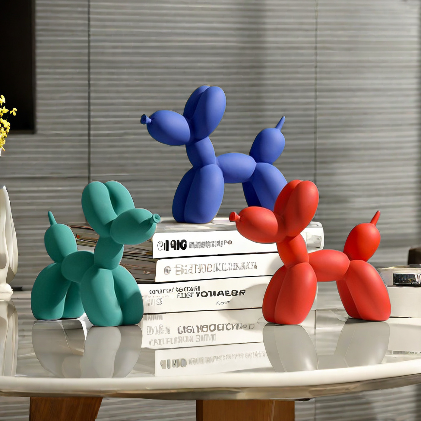 Solid Color Balloon Dog Statue - Home Decor Exhibition 评论和价格