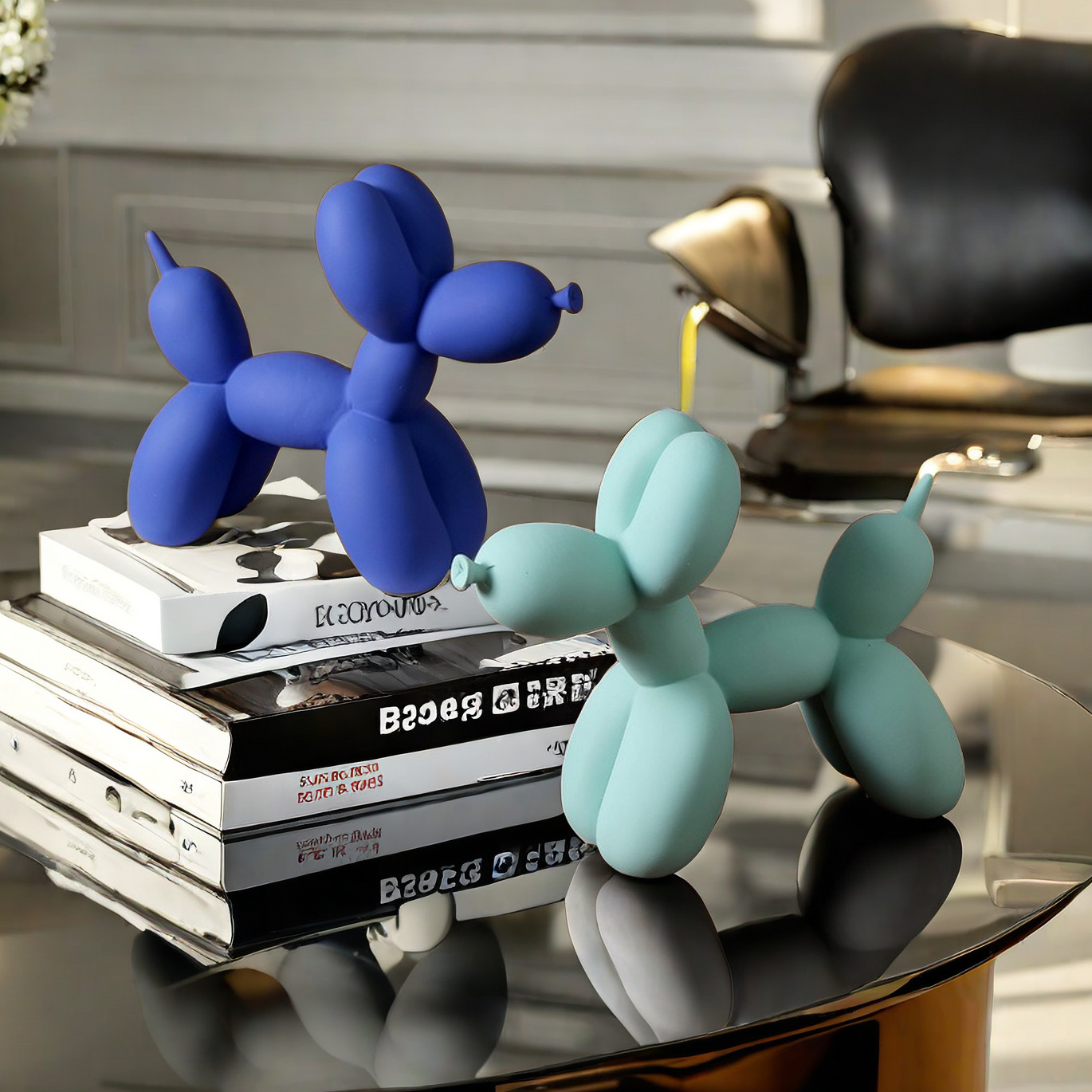 Solid Color Balloon Dog Statue - Home Decor Exhibition 评论和价格