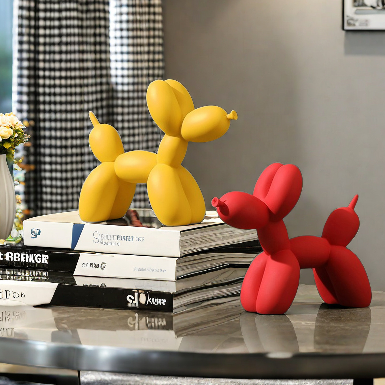 Solid Color Balloon Dog Statue - Home Decor Exhibition 评论和价格