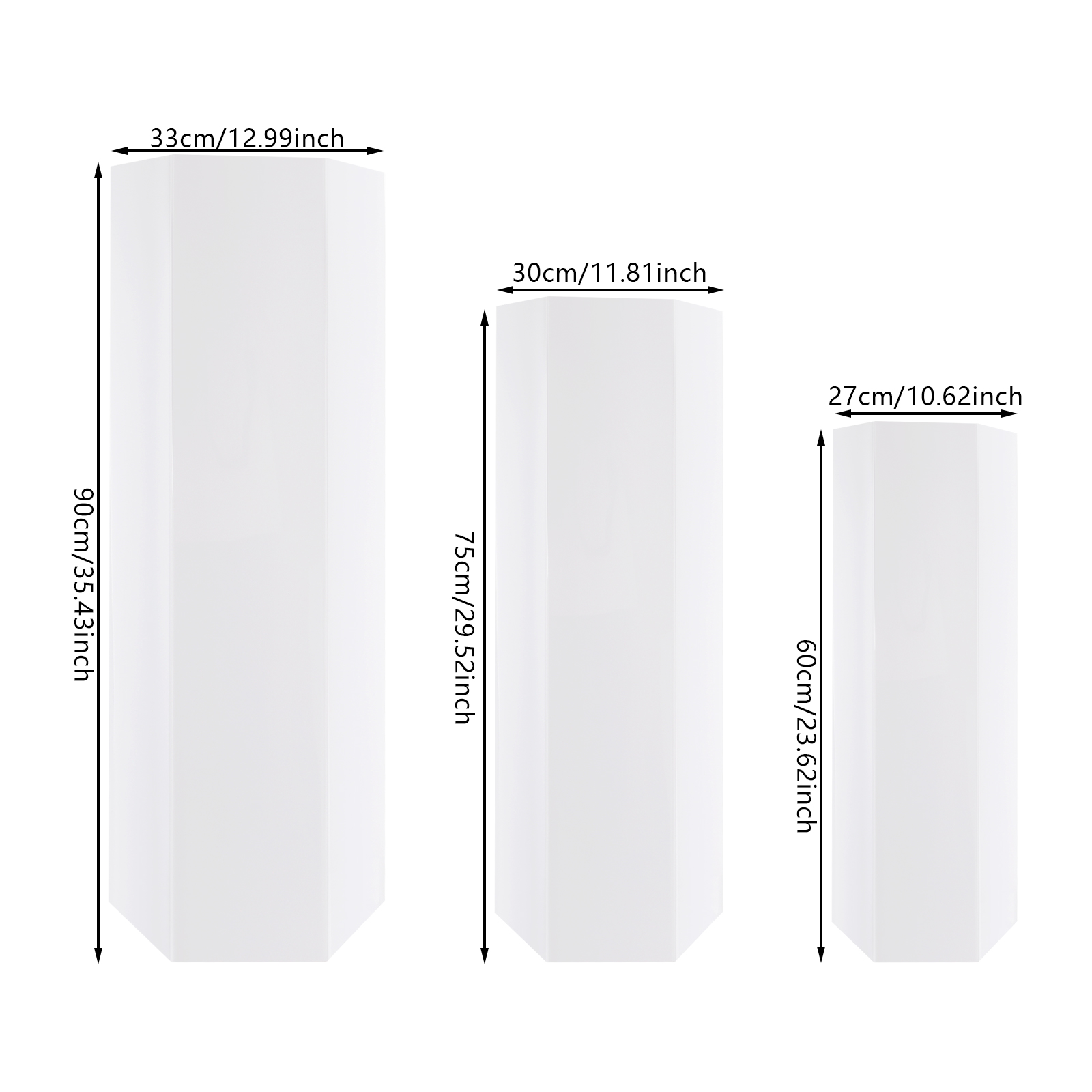 White Acrylic 3PCS Display Ris - Home Decor Exhibition 评论和价格