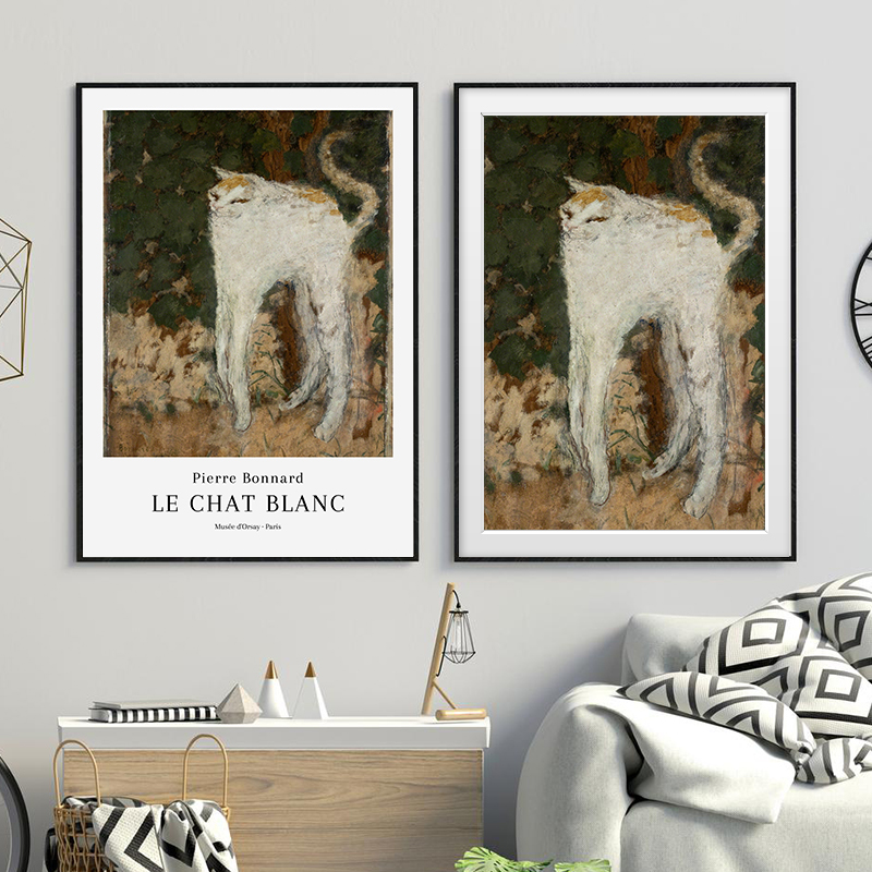 Pierre Bonnard Le Chat Blanc E - Home Decor Exhibition 评论和价格