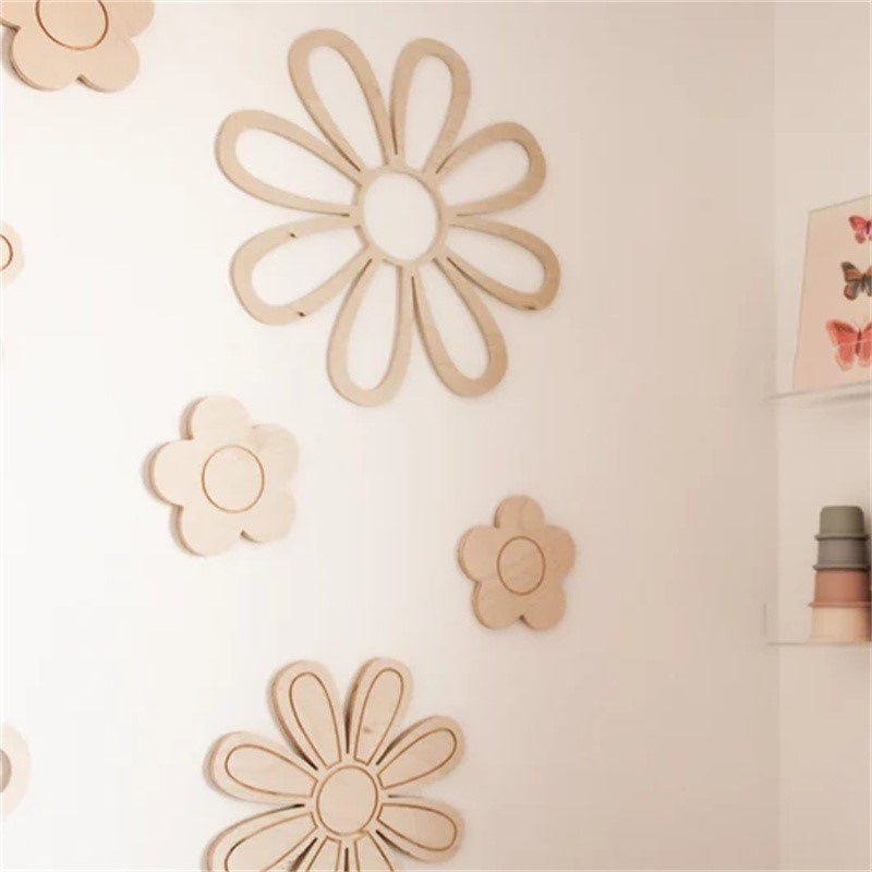 Ins Wooden Daisy Wall Flowers  - Home Decor Daisy 评论和价格