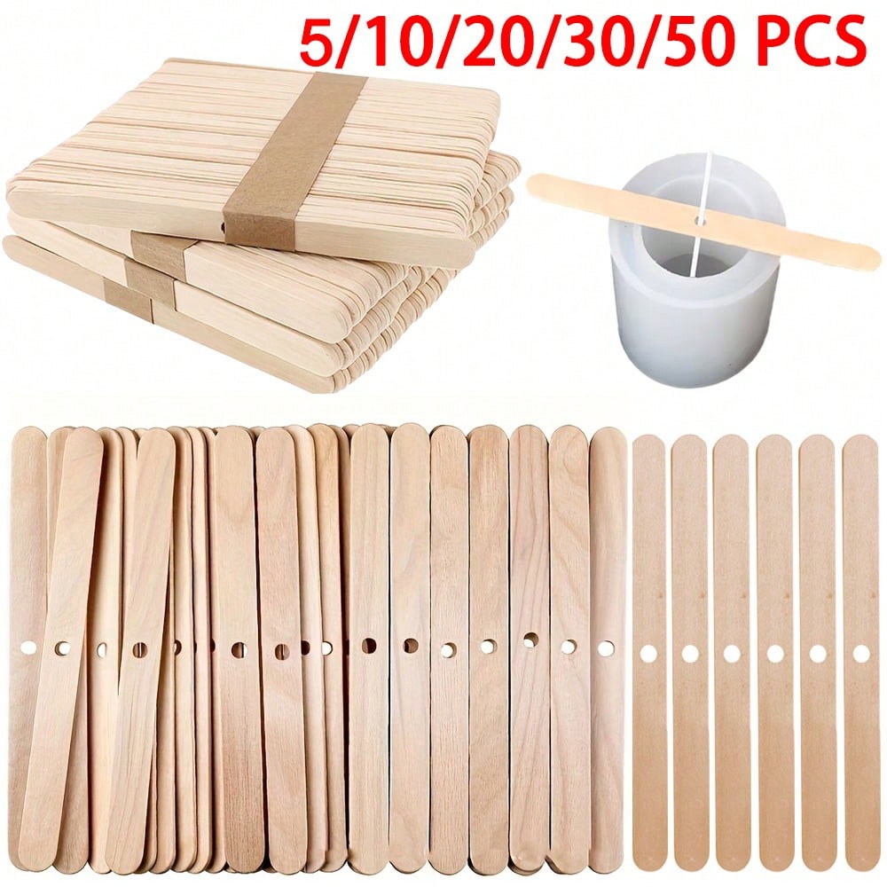 5/10/20/30/50pcs Wooden Candle - Scented Candle Set 评论和价格