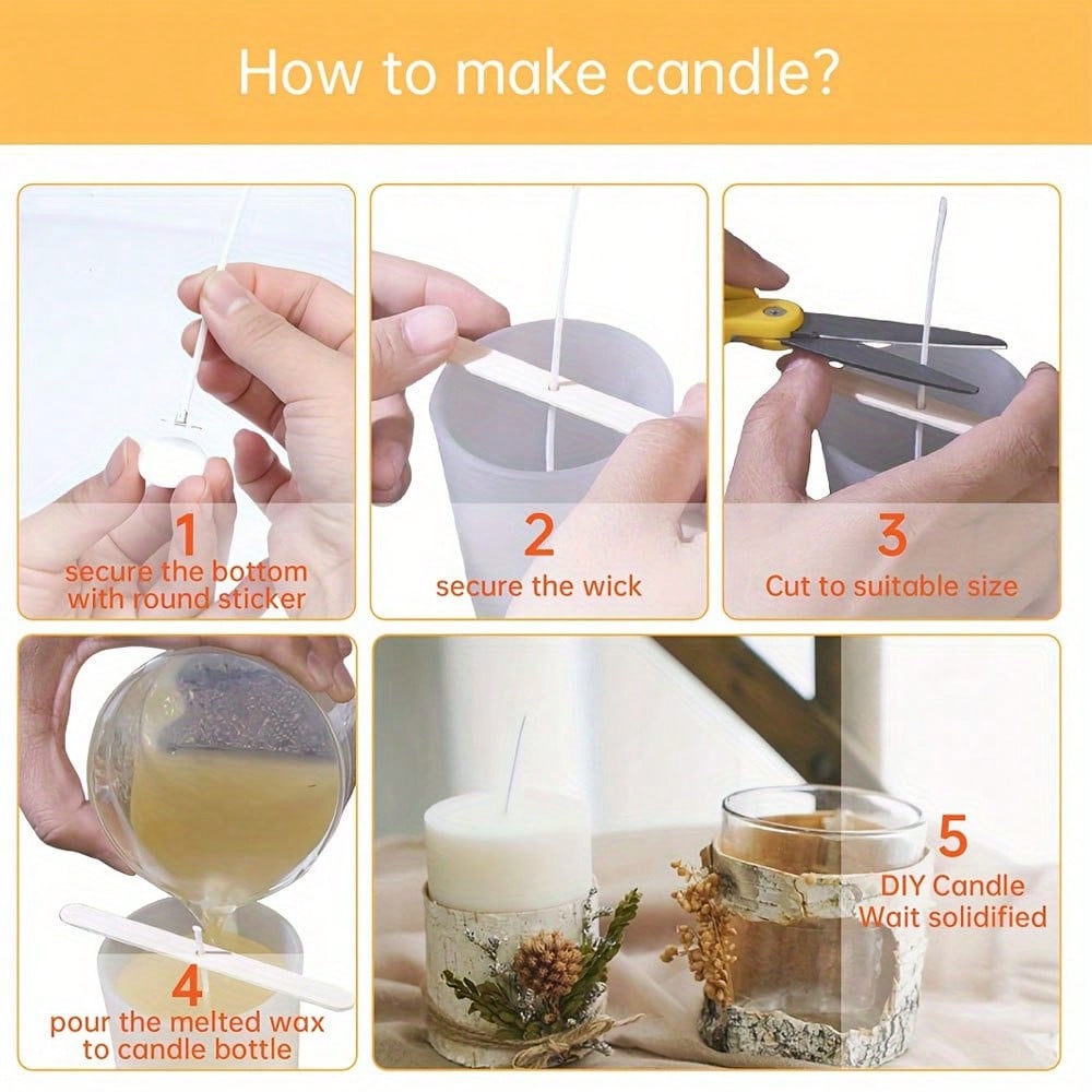 5/10/20/30/50pcs Wooden Candle - Scented Candle Set 评论和价格