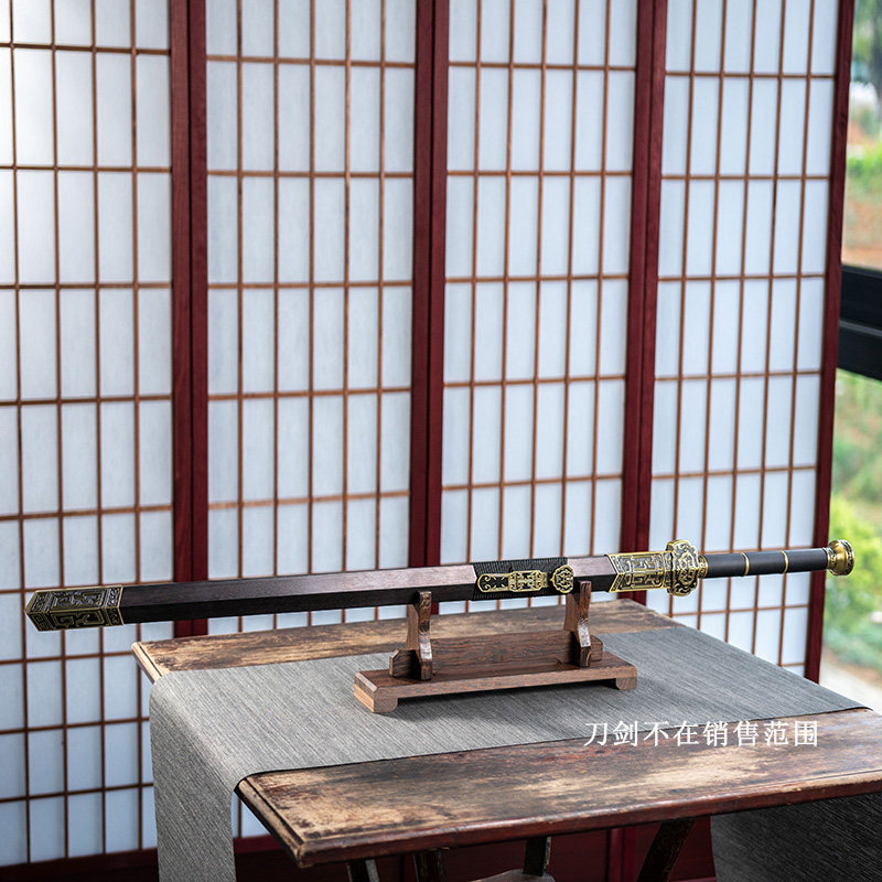 Wenge Wood Sword Display Stand - Home Decor Exhibition 评论和价格