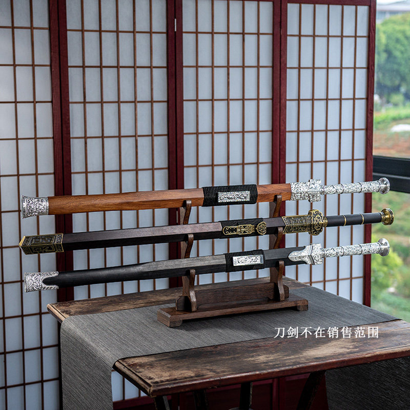 Wenge Wood Sword Display Stand - Home Decor Exhibition 评论和价格