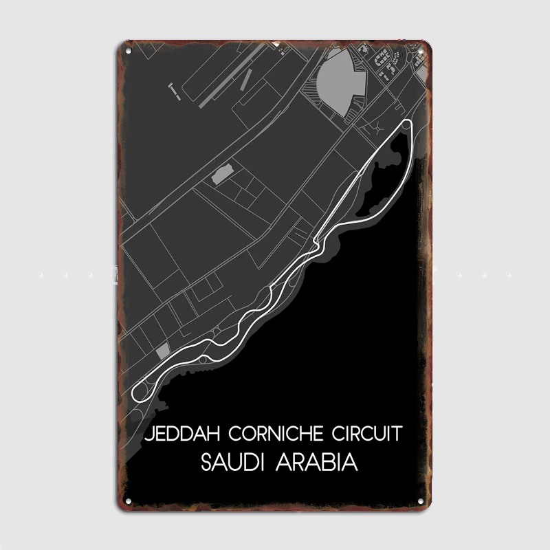 Jeddah Corniche Circuit Poster - Home Decor Jeddah 评论和价格