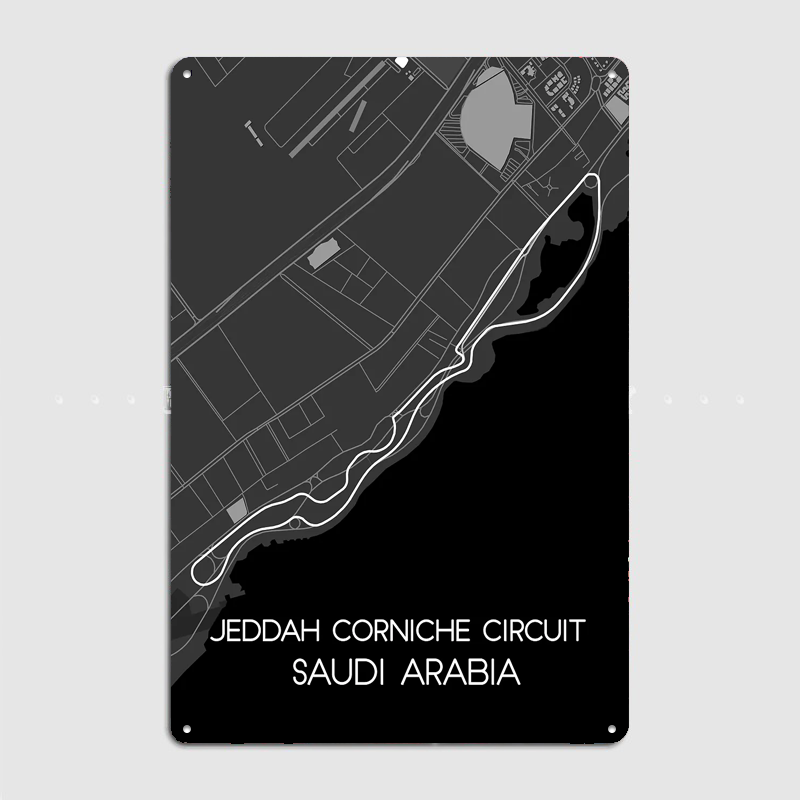 Jeddah Corniche Circuit Poster - Home Decor Jeddah 评论和价格