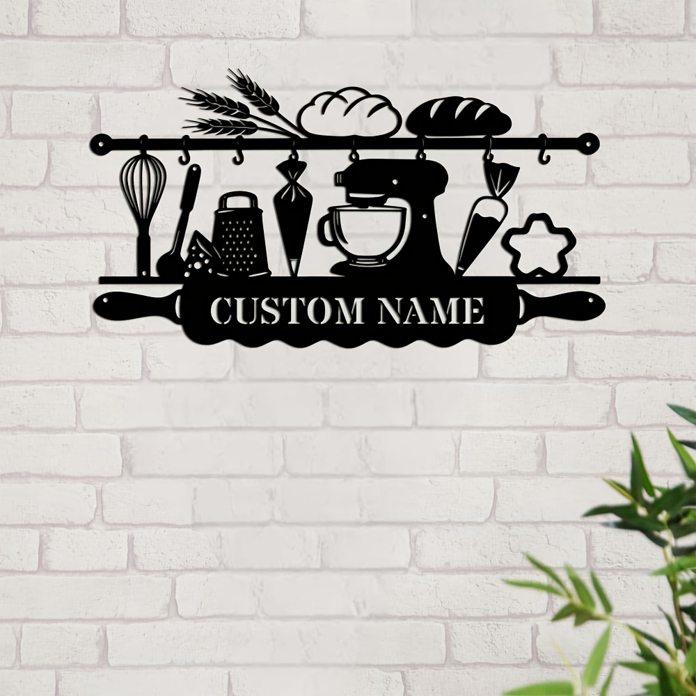 Personalized Kitchen Iron Wall - Home Decor Kitchen 评论和价格