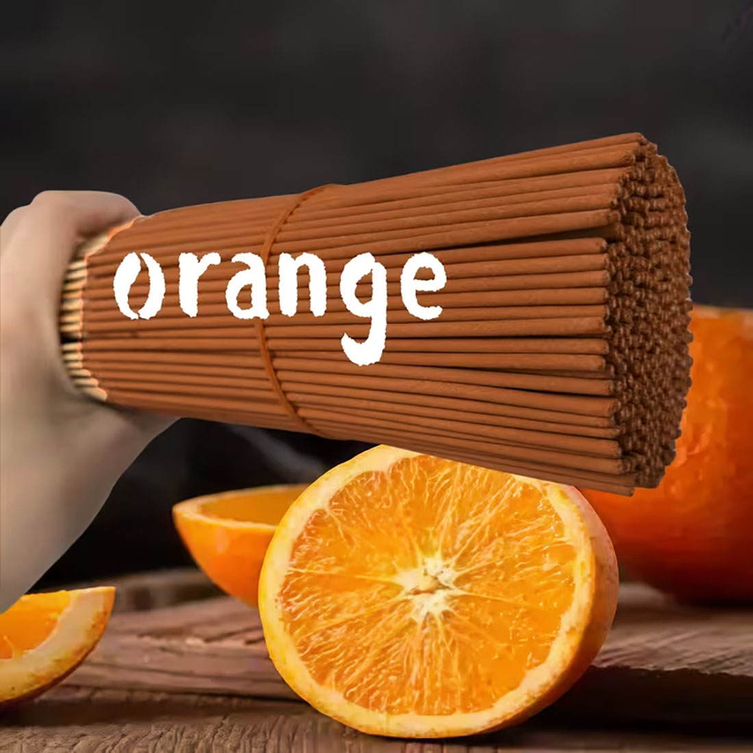 Natural Orange Incense Sticks  - Scented Candle Set 评论和价格