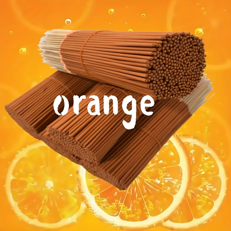 Natural Orange Incense Sticks  - Scented Candle Set 评论和价格