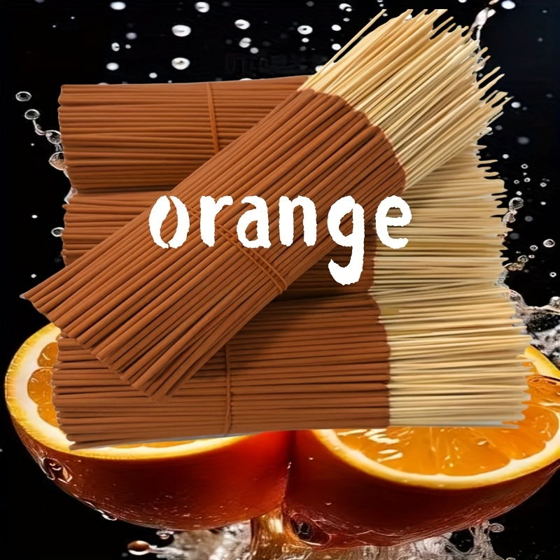 Natural Orange Incense Sticks  - Scented Candle Set 评论和价格