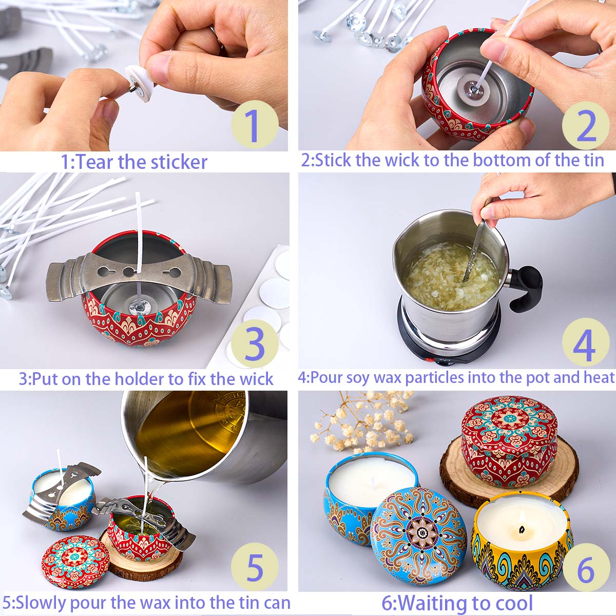 DIY Scented Candle Making Tool - Scented Candle Set 评论和价格