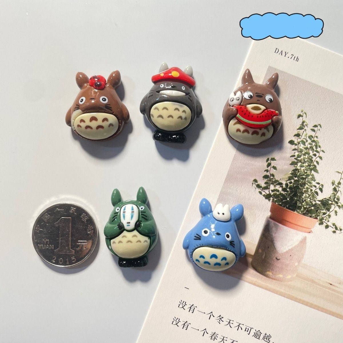 Totoro Anime Resin Fridge Magn - Home Decor Kitchen 评论和价格
